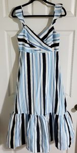 DRAPER JAMES STRIPE MIDI DRESS